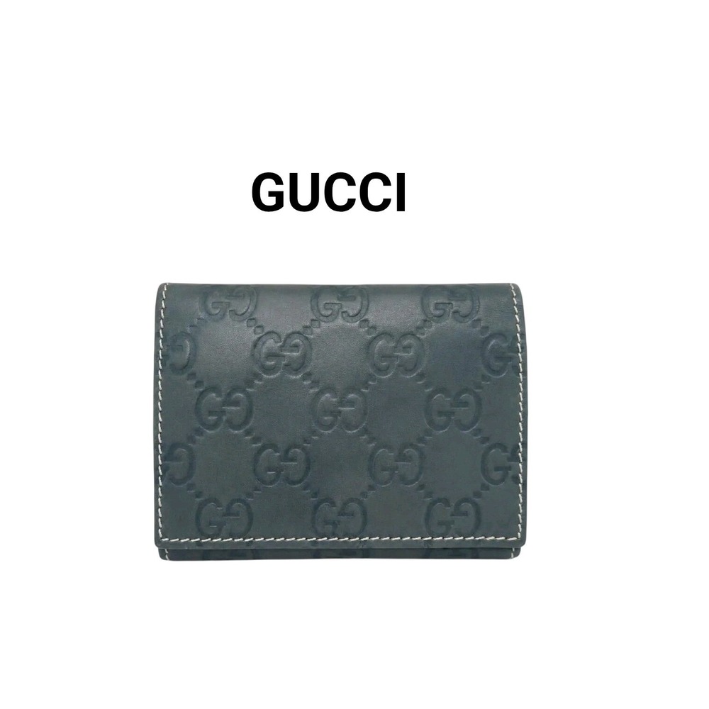 Gucci Guccissima Brown Leather Card Case Wallet GG Monogram 120965-4276